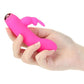 PowerBullet Alice's Bunny Silicone Rechargeable Rabbit - Pink