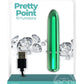 PowerBullet Pretty Point Rechargeable Bullet Vibrator - Teal