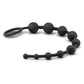 Anal Adventure Platinum Silicone 10 Anal Beads - Black