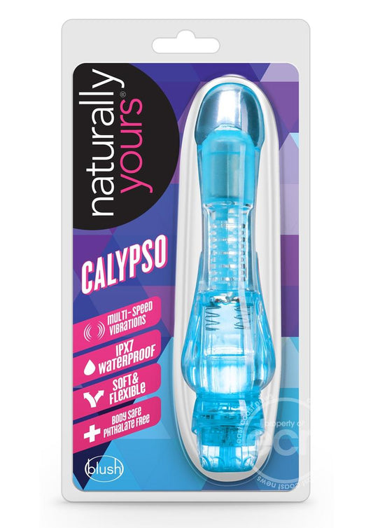 Naturally Yours Calypso Vibrating Dildo - Blue