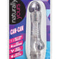 Naturally Yours Can-Can Vibrating Dildo 7in - Clear