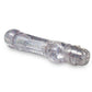 Naturally Yours Can-Can Vibrating Dildo 7in - Clear
