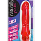 Naturally Yours Salsa Vibrating Dildo 6.75in - Red