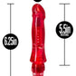 Naturally Yours Salsa Vibrating Dildo 6.75in - Red