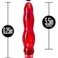 Naturally Yours Flamenco Vibrating Dildo 6.75in - Red