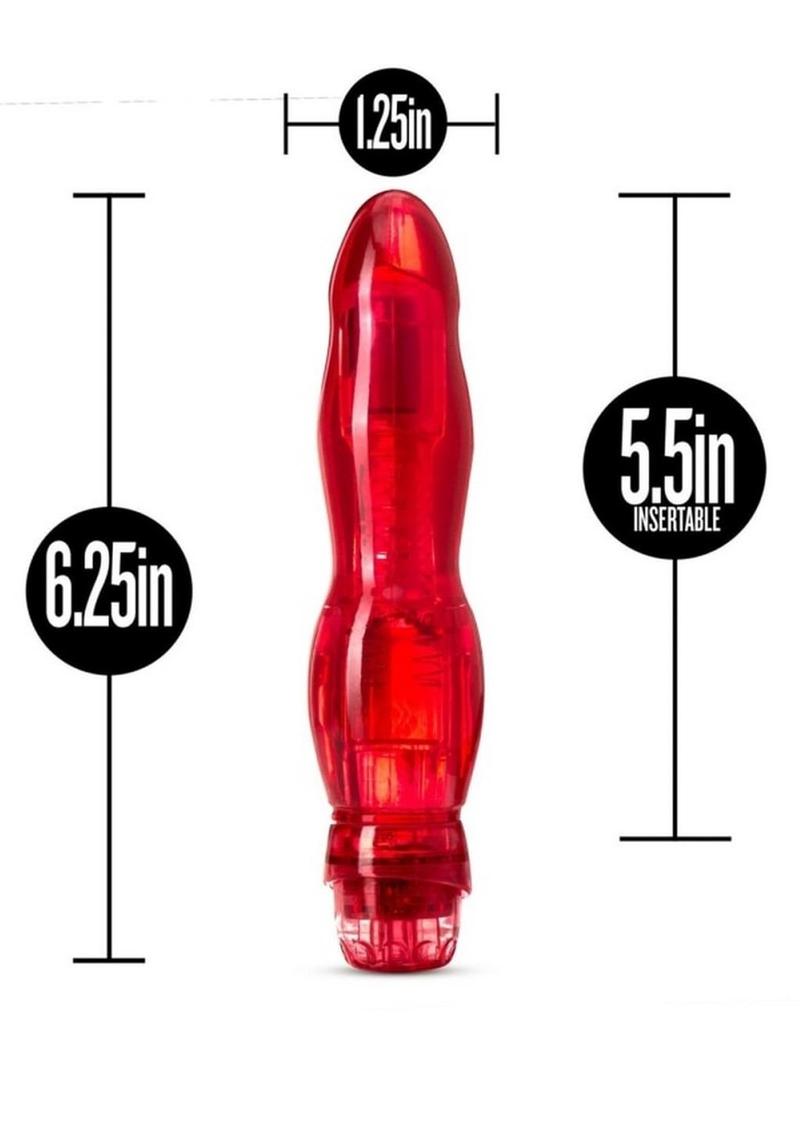 Naturally Yours Flamenco Vibrating Dildo 6.75in - Red