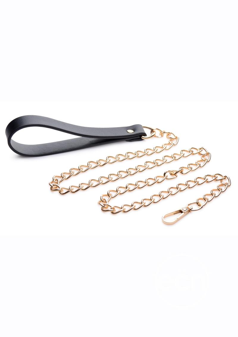 Master Series Chain Leash - Black/Gold