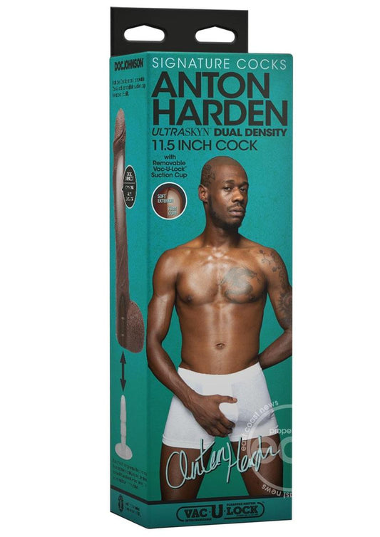 Signature Cocks Ultraskyn Anton Harden Dildo 11in - Chocolate