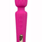 Lush Allana Velvet Rechargeable Silicone Wand Vibrator- Magenta/Rose Gold