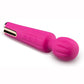 Lush Allana Velvet Rechargeable Silicone Wand Vibrator- Magenta/Rose Gold