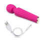 Lush Allana Velvet Rechargeable Silicone Wand Vibrator- Magenta/Rose Gold