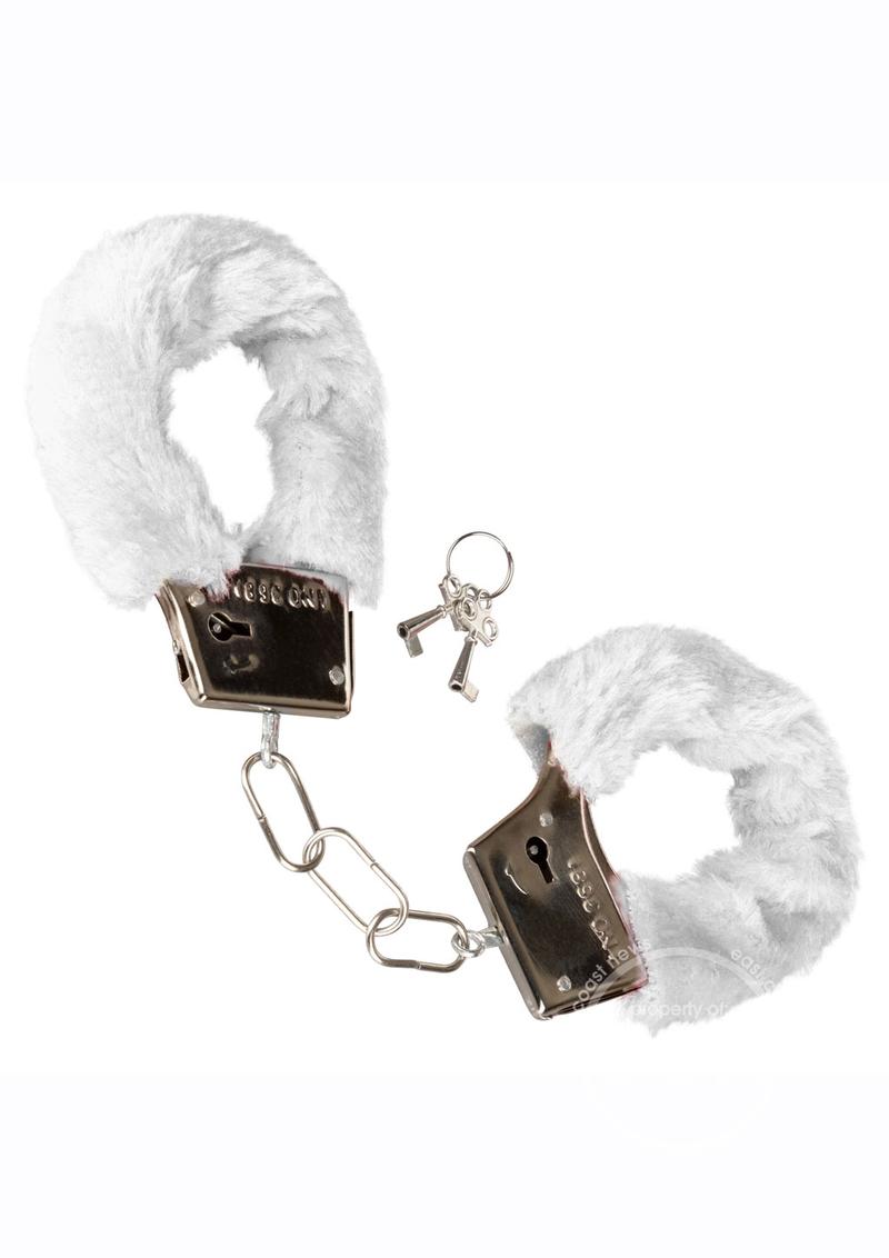 Playful Furry Cuffs - White