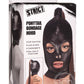 Strict Brunette Ponytail Bondage Hood - Black