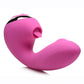 Inmi Shegasm Licking G-Throb Rechargeable Silicone Rabbit Vibrator - Pink