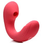 Inmi Shegasm Joy-Pulse Flexible Suction Rechargeable Silicone G-Spot Vibrator - Red