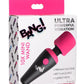 Bang! 10X Vibrating Mini Rechargeable Silicone Wand Massager - Pink