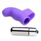 Gossip G-Thrill Silicone Finger Vibe with Full Size Bullet - Purple