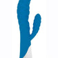 Gossip 20x Wavy Silicone Rabbit Vibrator - Blue