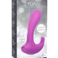 Shegasm Lux Rocker Silicone Rechargeable 12x Pulsing Rabbit Vibrator- Purple