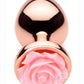 Booty Sparks Aluminum Anal Plug - Medium - Pink/Rose Gold