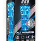 M For Men Soft and Wet All Nighter Glow In The Dark Self Lubricating Stroker - Clear