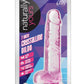 Naturally Yours Crystalline Dildo 7in - Rose