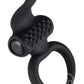 Lingus Silicone Vibrating Cock Ring - Black