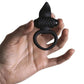 Lingus Silicone Vibrating Cock Ring - Black