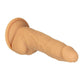 Naked Addiction Silicone Rechargeable Vibrating and Rotating Dildo with Remote Control 8in - Caramel