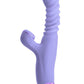 Luxe Nova Rechargeable Silicone Rabbit Vibrator - Purple