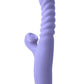 Luxe Nova Rechargeable Silicone Rabbit Vibrator - Purple
