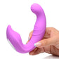 Inmi 5x Come Hither Rechargeable Silicone Vibrator with Remote Control - Purple