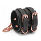 Bondage Couture PU Leather Ankle Cuffs - Black