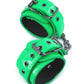 Electra Play Things PU Leather Wrist Cuffs - Green