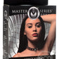 Master Series Fierce Vixen Leather Collar with Rhinestones - Red