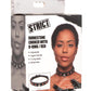 Strict Rhinestone Choker with O-Ring - Red