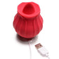 Inmi Bloomgasm Wild Violet Rechargeable Silicone 10X Licking Stimulator - Red