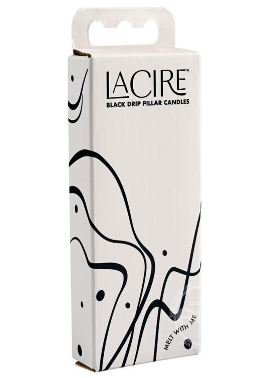 LaCire Drip Pillar Candles - Black