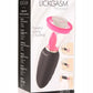 Inmi Lickgasm Mini 10X Licking & Sucking Rechargeable Silicone Clitoral Stimulator - Black/Pink