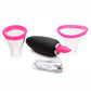 Inmi Lickgasm Mini 10X Licking & Sucking Rechargeable Silicone Clitoral Stimulator - Black/Pink