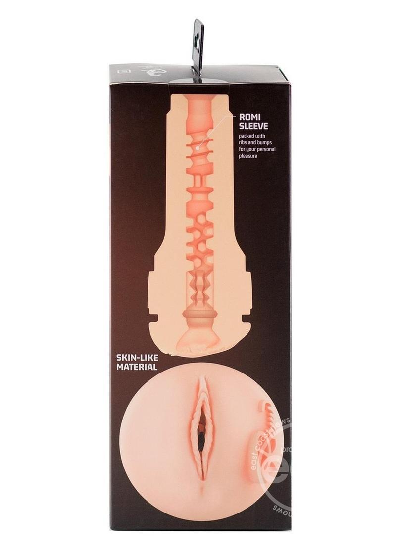 Kiiroo Feel Romi Chase Stroker Interactive Masturbator - Pussy - Black/Vanilla