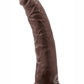 Au Naturel Jack Dildo with Suction Cup 7in - Chocolate