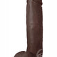 Au Naturel Huge Sensa Feel Dildo with Suction Cup 10in - Chocolate