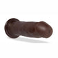Au Naturel Jackson Dildo with Suction Cup 9in - Chocolate