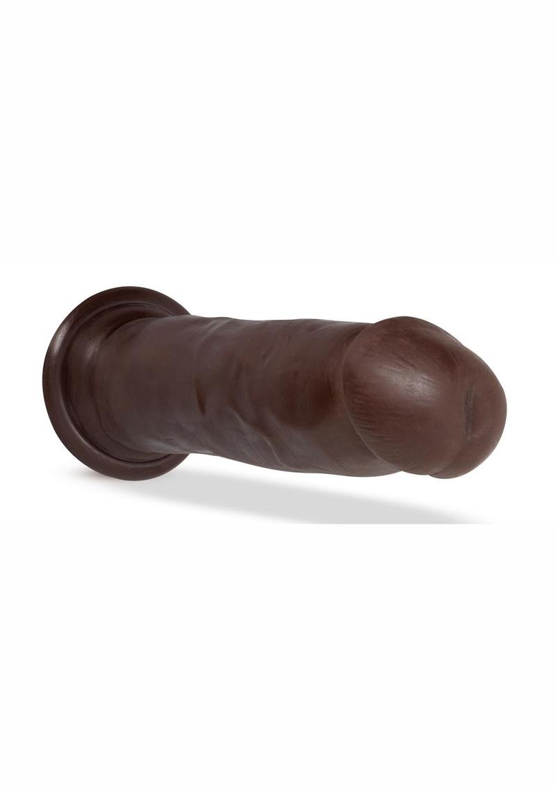 Au Naturel Jackson Dildo with Suction Cup 9in - Chocolate