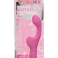 Rechargeable Butterfly Kiss Silicone Clitoral Flicker Vibrator - Pink