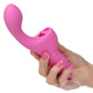 Rechargeable Butterfly Kiss Silicone Clitoral Flicker Vibrator - Pink