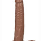 Accommodator Dual Penetrator Dildo Cock Ring - Brown