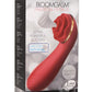 Inmi Bloomgasm Passion Petals 10X Rechargeable Silicone Rose Clitoral Stimulator - Red