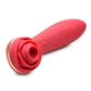 Inmi Bloomgasm Passion Petals 10X Rechargeable Silicone Rose Clitoral Stimulator - Red